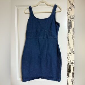 Denim large dress